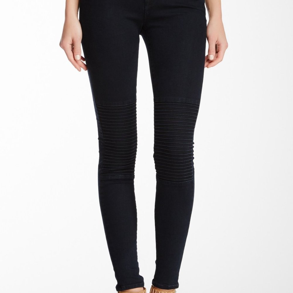 J Brand Nicola - Skinny Moto Jean in Blue Bird